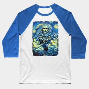 Mighty THOR Van Gogh Style Baseball T-Shirt